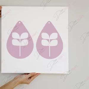 Stunning Red Aspen Earring SVG - High-Quality Jewelry Design
