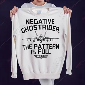 Negative Ghostrider, The Pattern Is Full - Top Gun SVG for Aviation Enthusiasts
