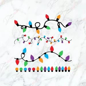 Illuminate Your Holidays with Christmas Lights SVG - Get Yours Today