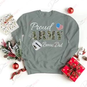 Show Your Pride as a Proud Army Bonus Dad with this SVG - Get Yours Now