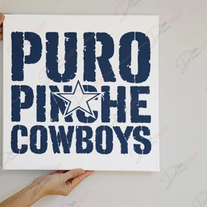 Show Your Cowboys Pride with 'Puro Pinche Cowboys' SVG - Get Yours Now