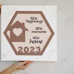 New Beginnings New Memories New Home SVG - Welcoming Home Decor Design