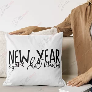 New Year, Same Hot Mess SVG - Embrace the Chaos