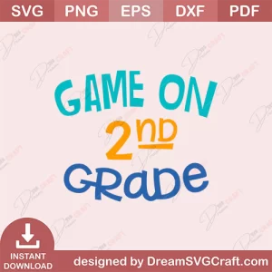 Game On 2nd Grade SVG