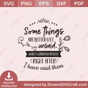 Some Things Are Better Left Unsaid SVG