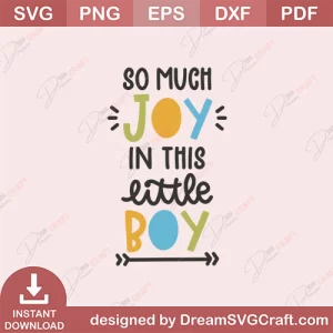 So Much Joy In This Little Boy SVG