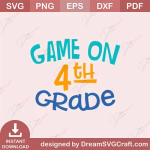 Game On 4th Grade SVG