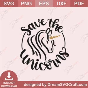 Save The Unicorns SVG