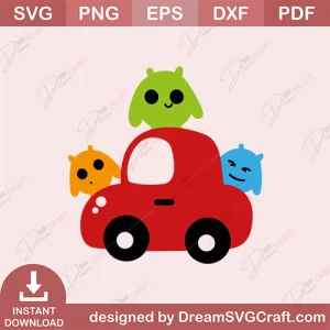 Cute Car Monster SVG