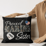 Proud Marine Sister svg Design - Marine Sister svg Designs for Cricut - Sublimation, and Printable SVG, Military Mom svg Design Silhouette