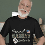 Proud Marine Brother in law svg Design - Marine Brother in law svg Designs for Cricut - Sublimation, and Printable SVG, Military Brother svg Design Silhouette