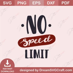 No Speed Limit SVG