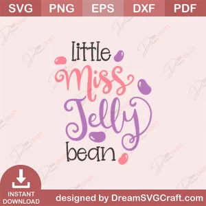 Little Miss Jelly Bean SVG