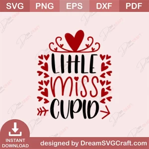 Little Miss Cupid SVG