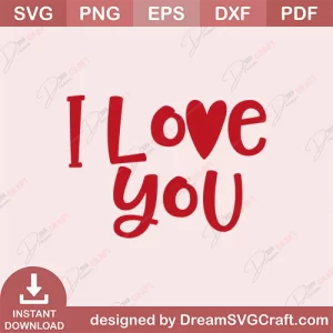 I Love You SVG