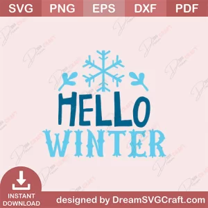 Hello Winter SVG
