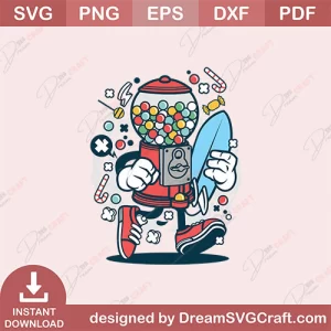 Candy Machine Surfer SVG