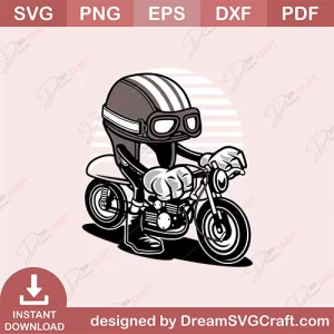 Caferacer Helmet SVG