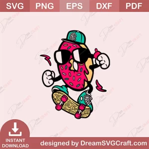 Donut Skater SVG
