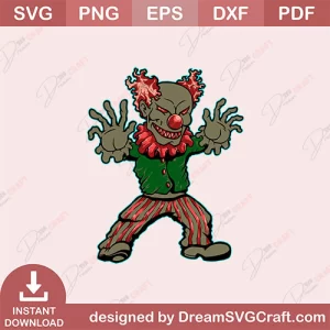 Evil Clown SVG