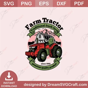 Farm Tractor Fresh Farm SVG