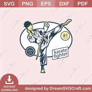 Karate Fighter SVG