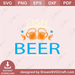 Fish Beer SVG