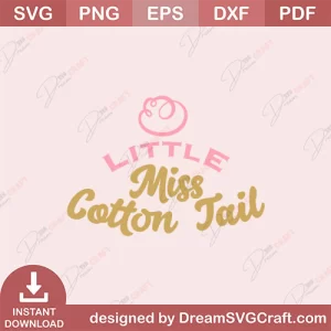 Little Miss Cotton Tail SVG