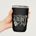 Proud Retired Army Wife SVG Files for Cricut - Military Spouse Crafts