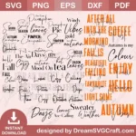 Fall SVG, Autumn, Thanksgiving, Pumpkin, Blessed SVG Bundle