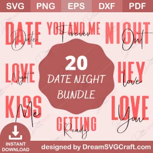Date Night Bundle SVG | Date Night Jar SVG File | Instant Download for Cricut & Silhouette