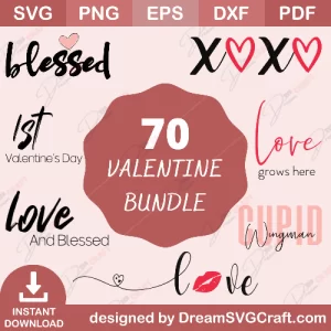 Valentine SVG Bundle | Valentines Day SVG | Valentine Quote SVG | Valentines SVG Bundle