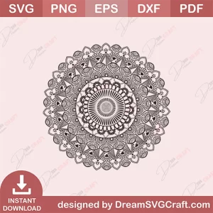 Mandala Design SVG | Mandala Svg Bundle, Zentangle Svg, Mandala For Cricut, Mandala Clipart, Mandala Vector, Mandala Cut File, Mandala, Mandala Flower, Svg, Png