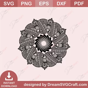 Mandala Design SVG | Mandala Svg Bundle, Zentangle Svg, Mandala For Cricut, Mandala Clipart, Mandala Vector, Mandala Cut File, Mandala, Mandala Flower, Svg, Png