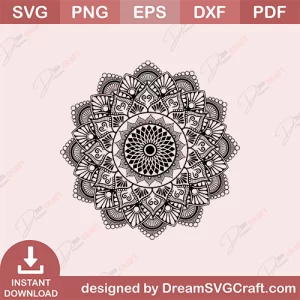 Mandala Design SVG | Mandala Svg Bundle, Zentangle Svg, Mandala For Cricut, Mandala Clipart, Mandala Vector, Mandala Cut File, Mandala, Mandala Flower, Svg, Png