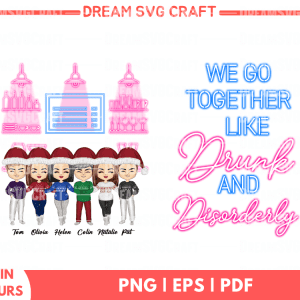 Unique Drunk and Disorderly Png for Sublimation: Explore Perfect Pairings at Dreamsvgcraft | Creative Designs for Your DIY Projects