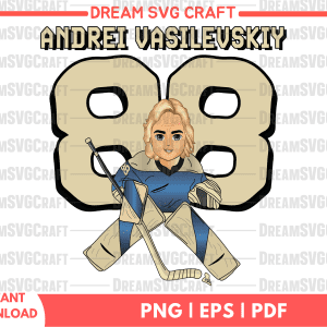 Andrei Vasilevskiy Hockey PNG for Sublimation - High-Quality Sports Graphics