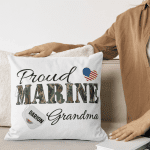 Proud Marine Grandma SVG Files for Cricut | Military Grandmother Craft Designs