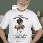 Empower Your Space with 'To My Badass Daughter, I Am The Storm' PNG for Sublimation - Exclusive Designs