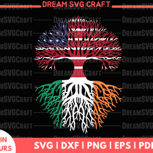 Explore Your Heritage with American Branches Irish Roots SVG Files for Cricut
