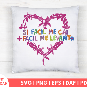 Si Facil Me Cai SVG Files for Cricut | High-Quality Designs