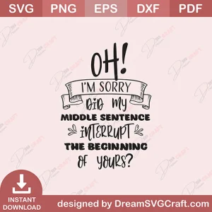 Oh I Am Sorry SVG