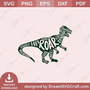 Trex Roar Dinosaur SVG