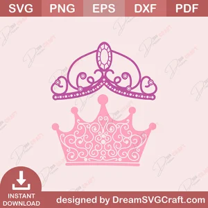 King And Queen Crown SVG