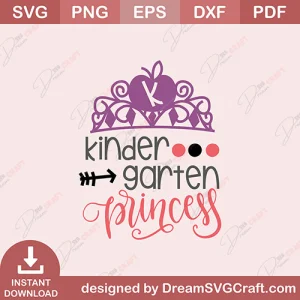 Kindergarten Princess SVG