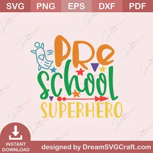 Preschool Superhero SVG