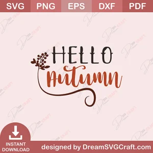 Hello Autumn SVG