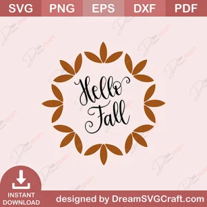Hello Fall SVG
