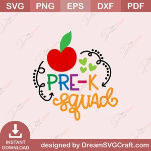 Pre K Squad SVG