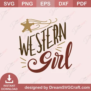 Western Girl SVG